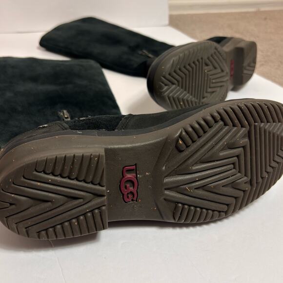 UGG WOMEN'S THOMSEN TALL BLACK WINTER BOOTS SIZE USA 8.5 NO BOX - Picture 4 of 5